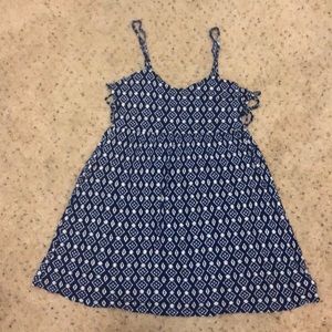 White and blue evening/beach dress